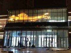 连云港油轮码头p3.91-7.81LED透明屏